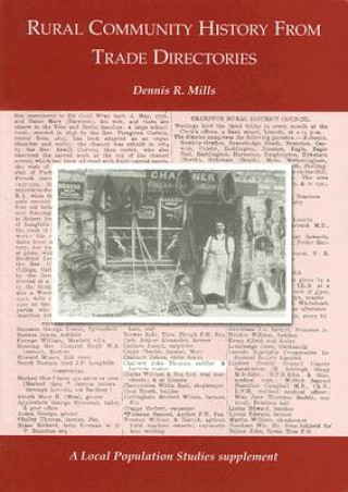 Könyv Rural Community History from Trade Directories Dennis R. Mills
