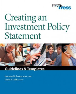 Kniha Creating an Investment Policy Statement Norman M. Boone