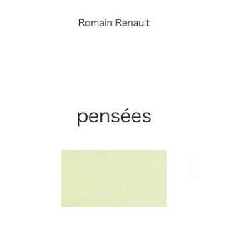 Kniha Pensees Romain Renault