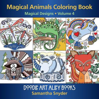 Carte Magical Animals Coloring Book: Magical Designs Samantha Snyder