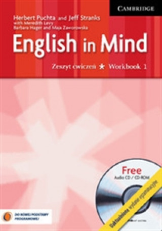 Book English in Mind 1 Zeszyt cwiczen + CD Herbert Puchta