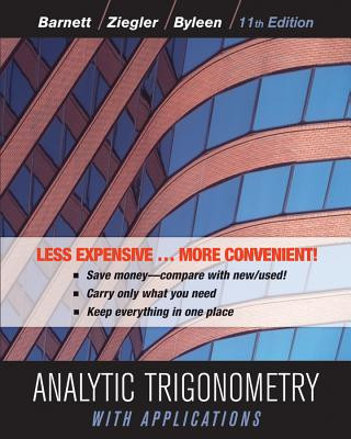 Kniha Analytic Trigonometry with Applications Raymond A. Barnett