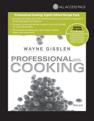 Kniha All Access Pack Recipes to Accompany Professional Cooking, Eighth Edition Wayne Gisslen