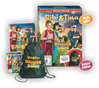 Filmek Bibi & Tina - Mädchen gegen Jungs, DVD (Deluxe-Edition mit Turnbeutel) Detlev Buck