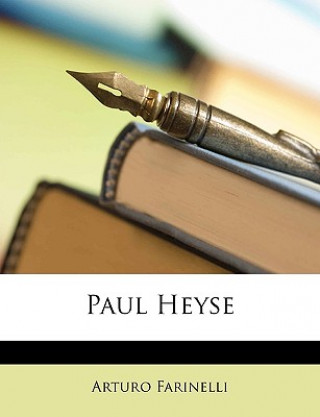 Livro Paul Heyse Arturo Farinelli