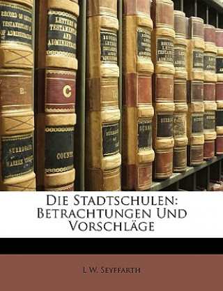 Könyv Die Stadtschulen: Betrachtungen Und Vorschläge L W. Seyffarth