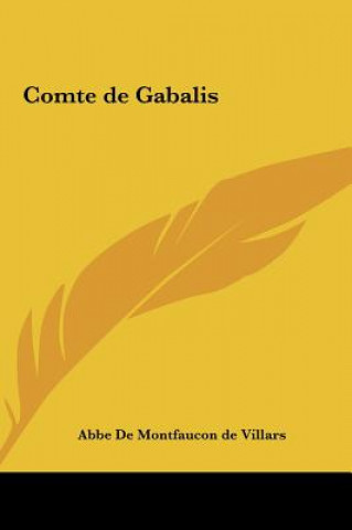 Könyv Comte de Gabalis Abbe De Montfaucon de Villars