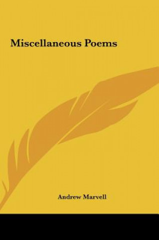 Carte Miscellaneous Poems Andrew Marvell