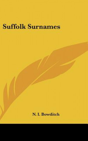 Carte Suffolk Surnames N. I. Bowditch