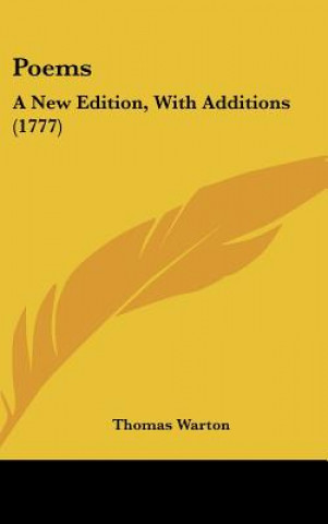 Kniha Poems Thomas Warton