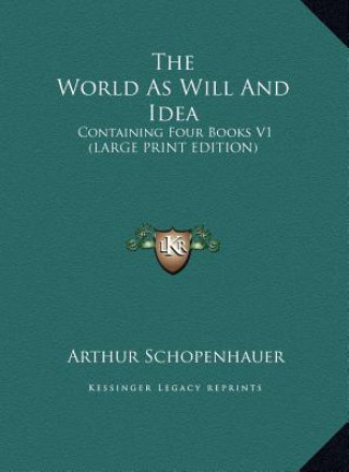 Kniha The World As Will And Idea Arthur Schopenhauer