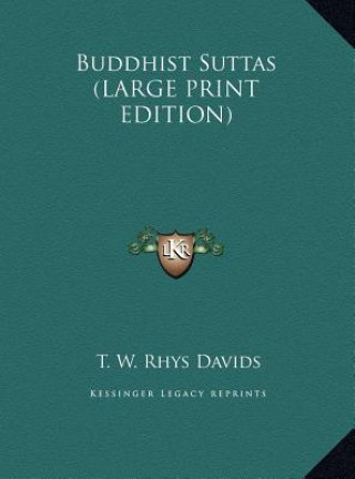 Carte Buddhist Suttas (LARGE PRINT EDITION) 