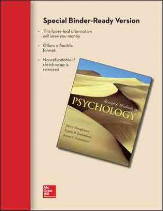 Kniha Looseleaf for Research Methods in Psychology John Shaughnessy