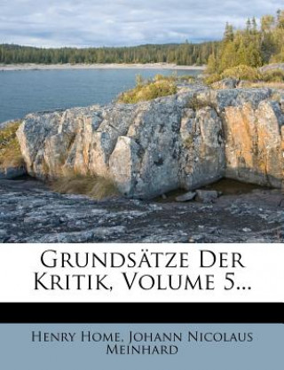 Livre Grundsätze der Kritik. Henry Home