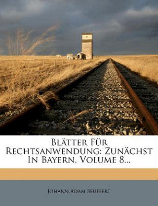 Buch Blätter für Rechtsanwendung. Johann Adam Seuffert