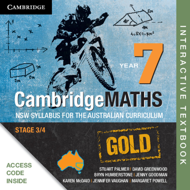 Könyv Cambridge Mathematics GOLD NSW Syllabus for the Australian Curriculum Year 7 Digital (Card) Stuart Palmer