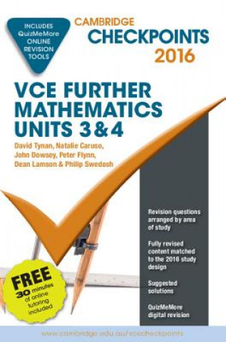 Книга Cambridge Checkpoints Vce Further Mathematics 2016 and Quiz Me More David Tynan