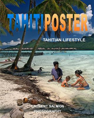 Carte Tahiti Poster Laurent Salmon