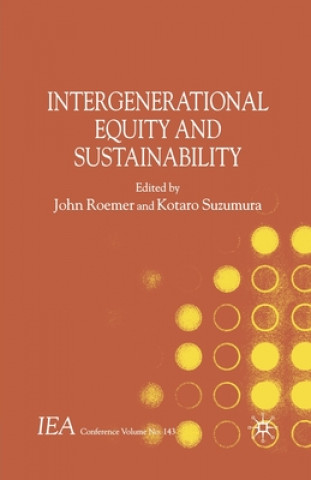 Buch Intergenerational Equity and Sustainability J. Roemer