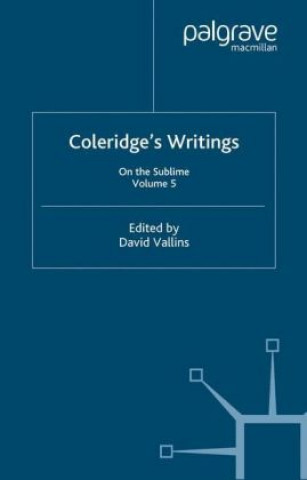 Książka Coleridge's Writings: On the Sublime David Vallins