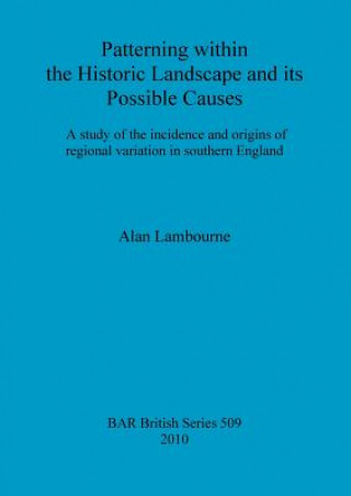 Książka Study of the Incidence and Origins of Regional Variation within the Historic Landscape of Southern England Alan Lambourne