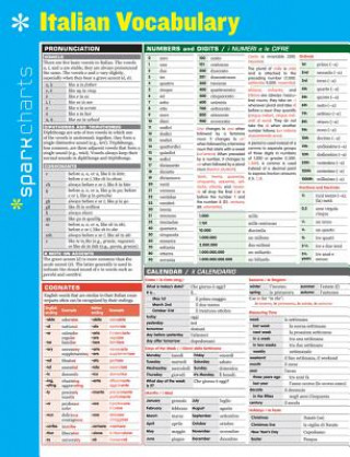 Kniha Italian Vocabulary Sparkcharts Sparknotes