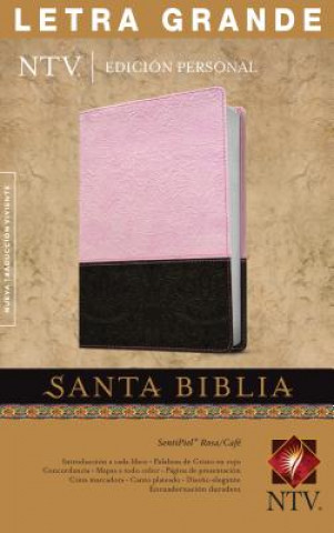 Kniha Santa Biblia NTV, Edicion personal, letra grande, DuoTono (Letra Roja, SentiPiel, Rosa/Cafe) Tyndale House Publishers