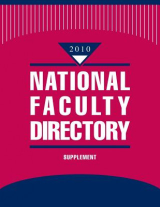 Книга National Faculty Directory Supplement Gale Cengage Learning