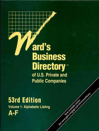 Kniha Ward's Business Directory of U.S. Private and Public Companies Gale