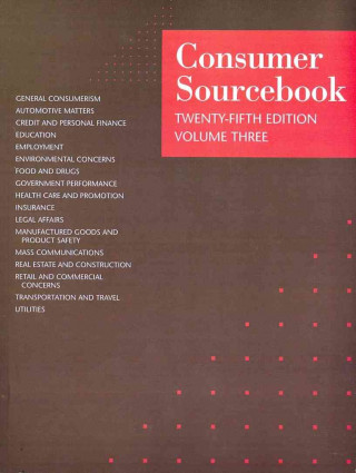 Könyv Consumer Sourcebook 3 Volume Set Gale Cengage Publishing