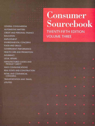 Książka Consumer Sourcebook 3 Volume Set Gale Cengage Publishing