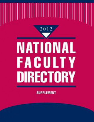 Kniha National Faculty Directory, Supplement Gale