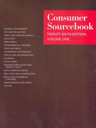 Knjiga Consumer Sourcebook Gale Editor