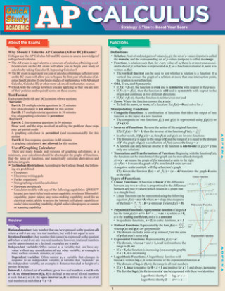 Carte AP Calculus BarCharts Inc