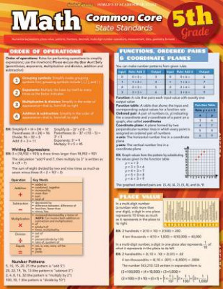 Kalendář/Diář Math Common Core State Standards, Grade 5 Peggy Warren