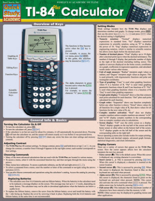 Kniha Ti 84 Plus Calculator BarCharts Inc