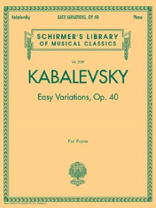 Carte Easy Variations, Op. 40 Dmitri Kabalevsky
