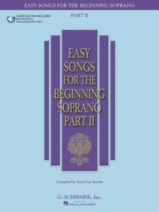 Carte Easy Songs for the Beginning Soprano - Part II Joan Frey Boytim