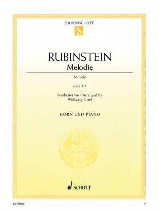 Книга Melodie Op. 3, No. 1: Horn and Piano Anton Rubinstein