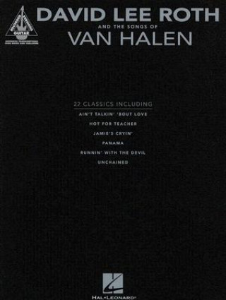 Livre David Lee Roth and the Songs of Van Halen Hal Leonard Publishing Corporation