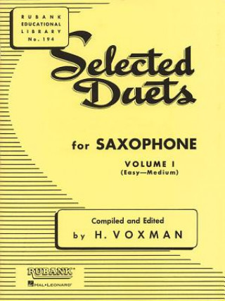 Kniha SELECTED DUETS SAXOPHONE 1 H. Voxman