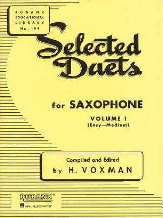 Livre SELECTED DUETS SAXOPHONE 1 H. Voxman