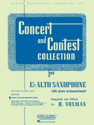 Carte CONCERT & CONTEST COLLECTIONALTO SAXOPHO H. Voxman