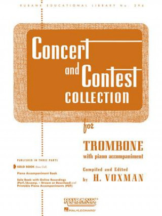 Kniha Concert and Contest Collections for Solo Trombone: With Piano Accompaniment H. Voxman