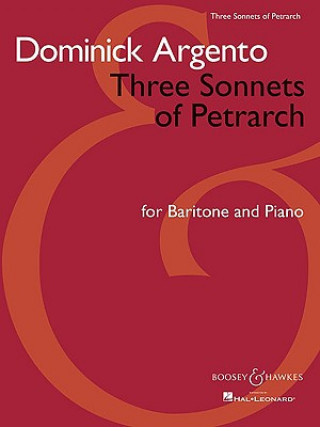 Książka Three Sonnets of Petrarch: Baritone Dominick Argento