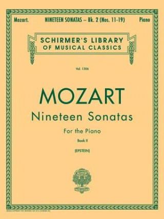 Könyv 19 Sonatas - Book 2: Piano Solo Wolfgang Amadeus Mozart