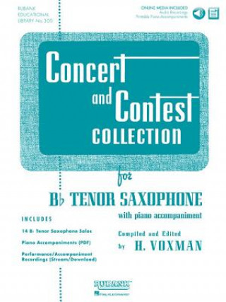 Carte Concert and Contest Collection for BB Tenor Saxophone: Solo Part W/CD H. Voxman