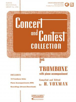 Kniha Concert and Contest Collection for Trombone: Solo Part W/CD H. Voxman