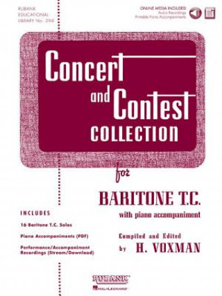 Książka Concert and Contest Collection: Solo Part W/CD - Baritone T.C. H. Voxman