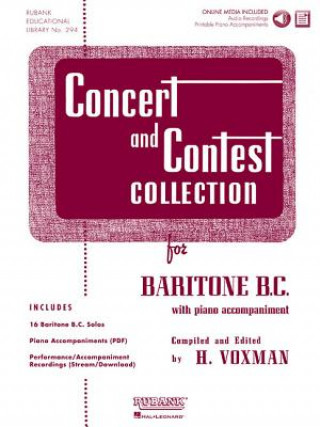 Βιβλίο Concert and Contest Collection: Solo Part W/CD - Baritone B.C. H. Voxman